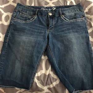 Seven7 Jean shorts, longer length.